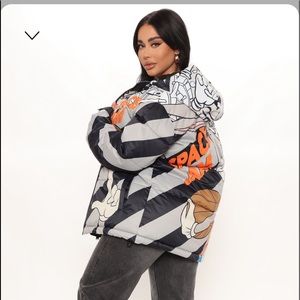 Space jam puffer coat